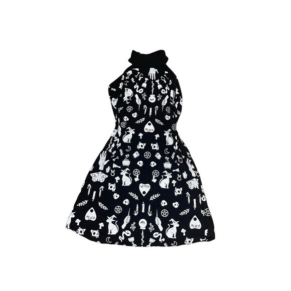 Wonderful Disaster Witchy Print Halter Dress – Fits Like S - Picture 1 of 5